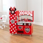 Bucatarie din lemn pentru copii Disney Minnie Mouse Vintage KidKraft Bucatarie din lemn pentru copii Disney Minnie Mouse Vintage KidKraft